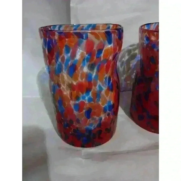 Murano Drinking Glasses Set Of 4 signed - Picture 2 of 7